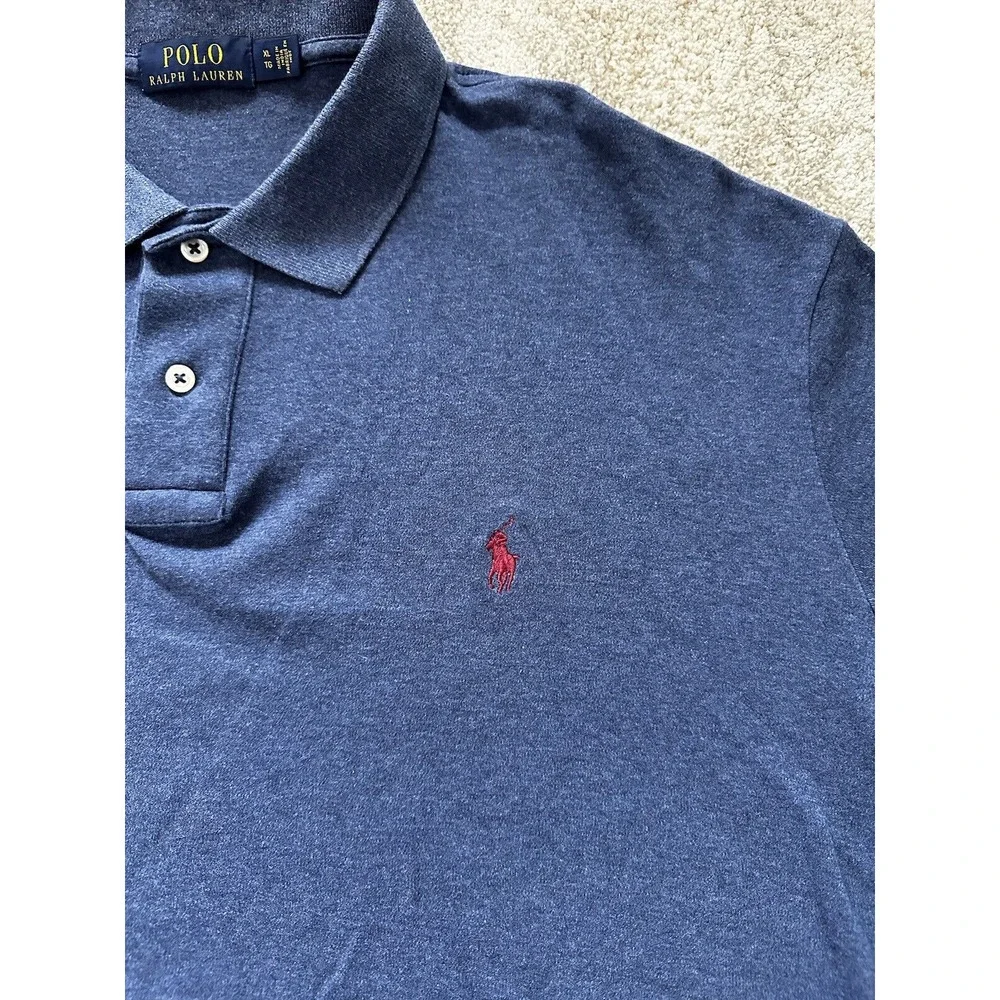 Polo Ralph Lauren‎ Men’s Polo Golf Blue Shirt Pony Logo embroidered Size XL/G